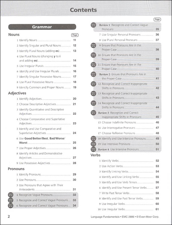 Language Fundamentals Grade 6 - Revised Edition | Evan-Moor | 9781629382227