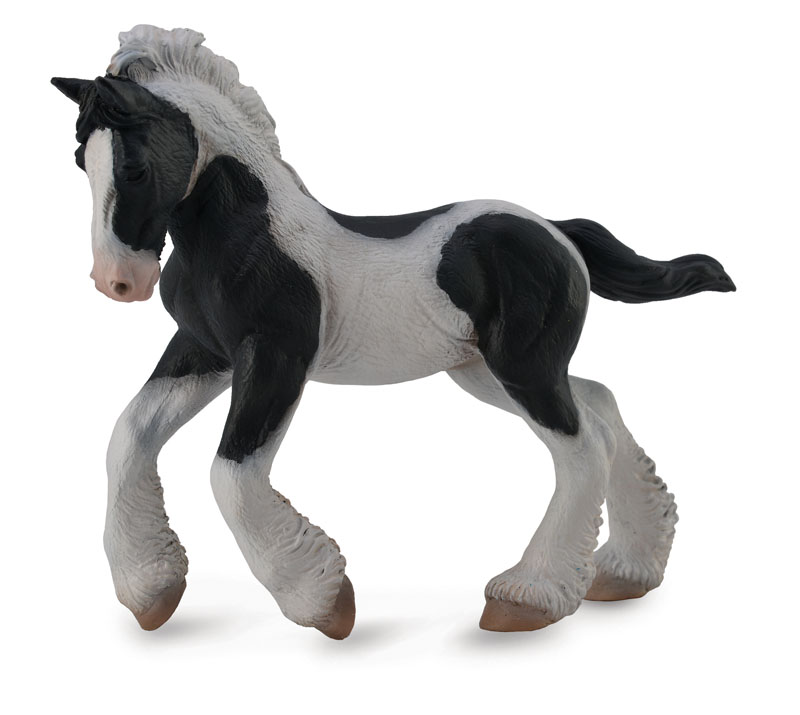 Black & White Piebald Gypsy Foal (CollectA Collection)