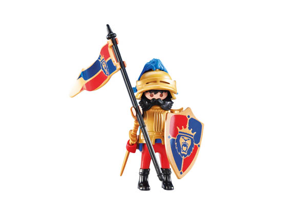Playmobil Castle extra figure Royal Lion Knight flag bearer NEW
