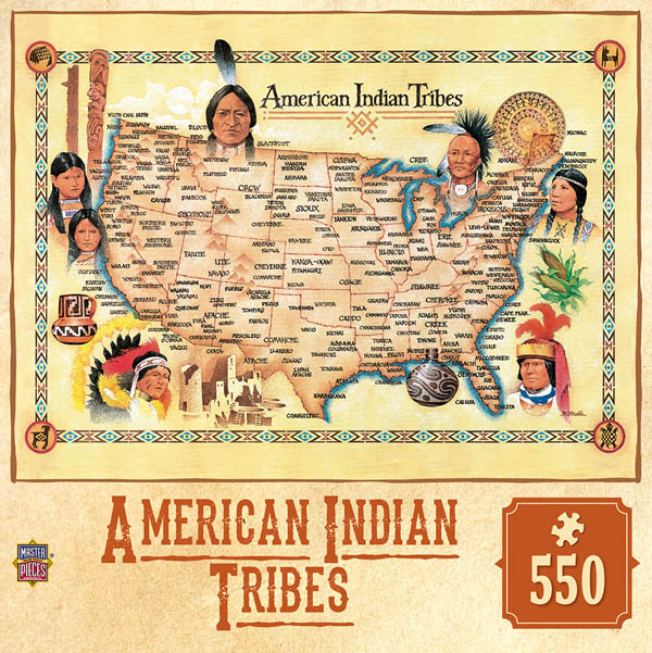 American Indian Tribes Puzzle (550 pieces) | MasterPieces