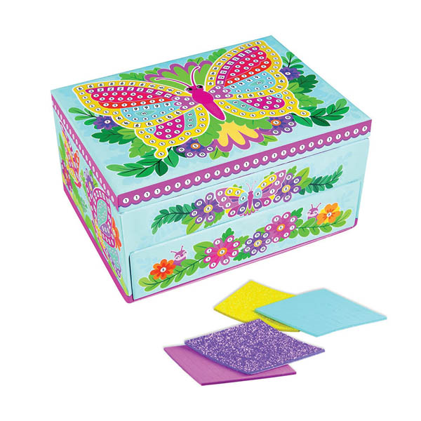Sticky Mosaics Butterfly Jewelry Box Orb Factory