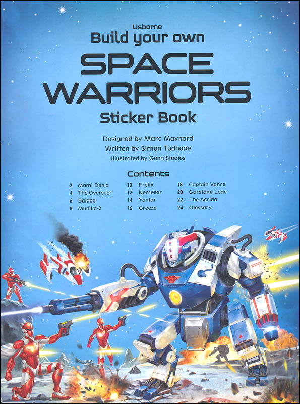 Build Your Own Space Warriors Sticker Book Build Your Own Sticker Book 1