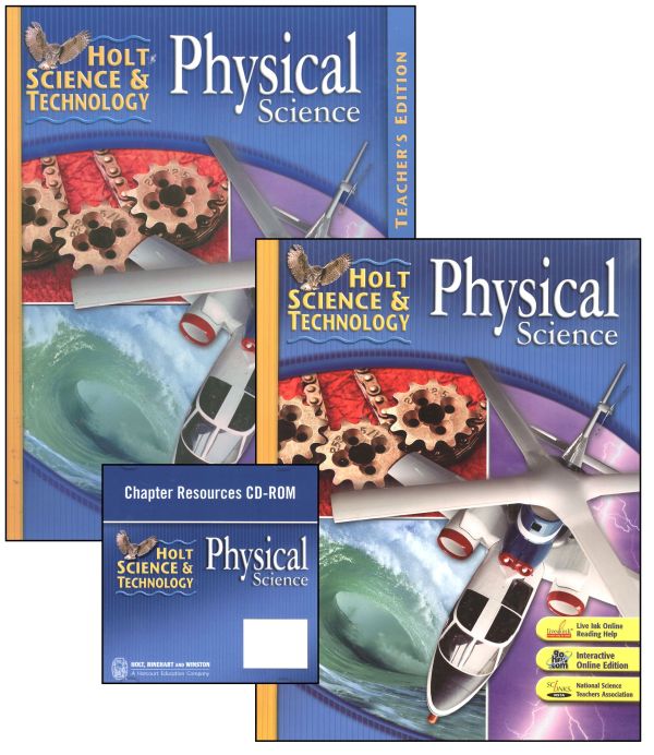 Holt Science & Technology Physical Science Homeschool Package