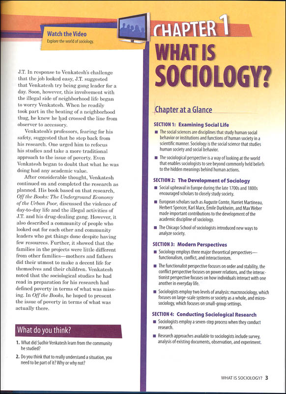 Holt Sociology The Study of Human Relationships Homeschool Package