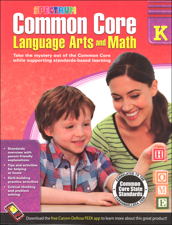 Spectrum Common Core Language Arts and Math K