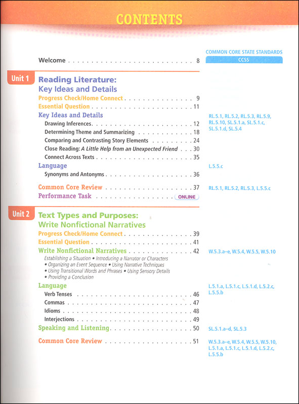 Progress English Language Arts Student Worktext Grade 5 | Sadlier ...