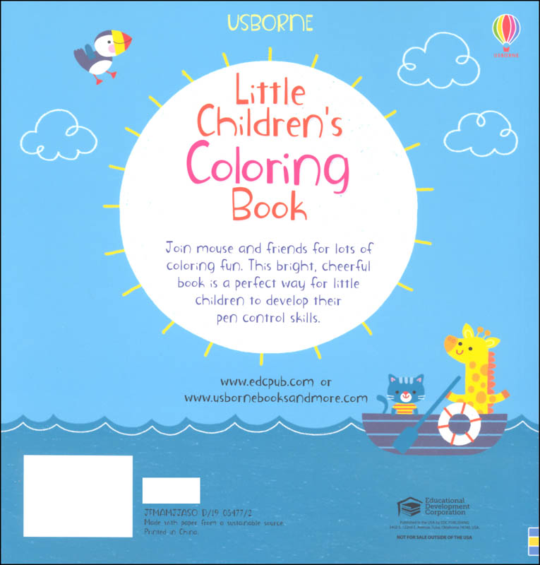 Little Children's Coloring Book Usborne 9780794548483