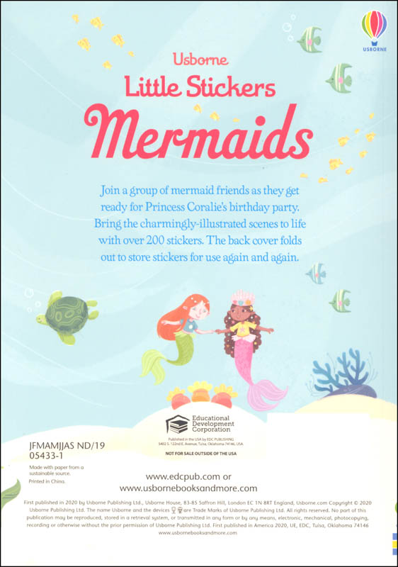 Little Stickers Mermaids EDC / Usborne 9780794548667