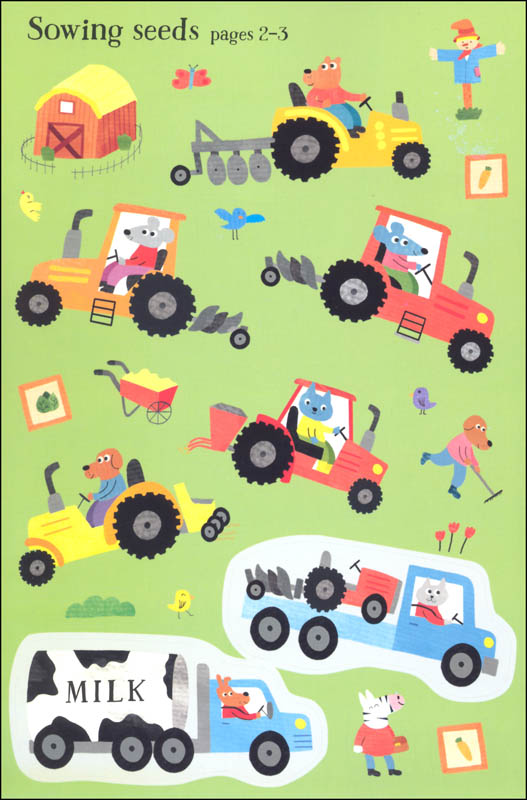 Little Stickers Tractors and Trucks EDC / Usborne 9780794548643