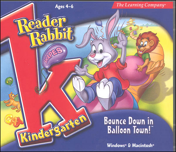 Reader Rabbit Kindergarten CD-ROM: Bounce Down Balloon Town