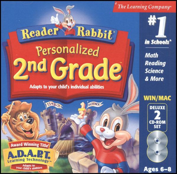 Reader Rabbit Personalized 2nd Grade CD-ROMS The Learning Company