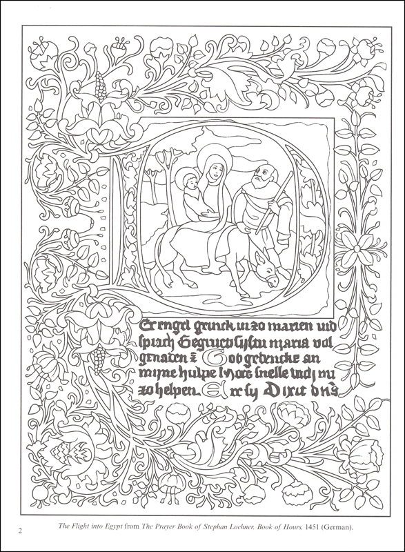 Illuminated Manuscripts Coloring Book Dover Publications 9780486488752