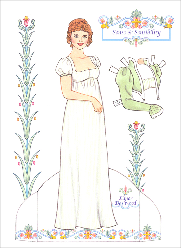 jane austen paper dolls