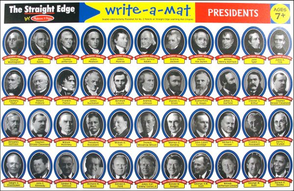 U.S. Presidents Write A Mat | Straight Edge