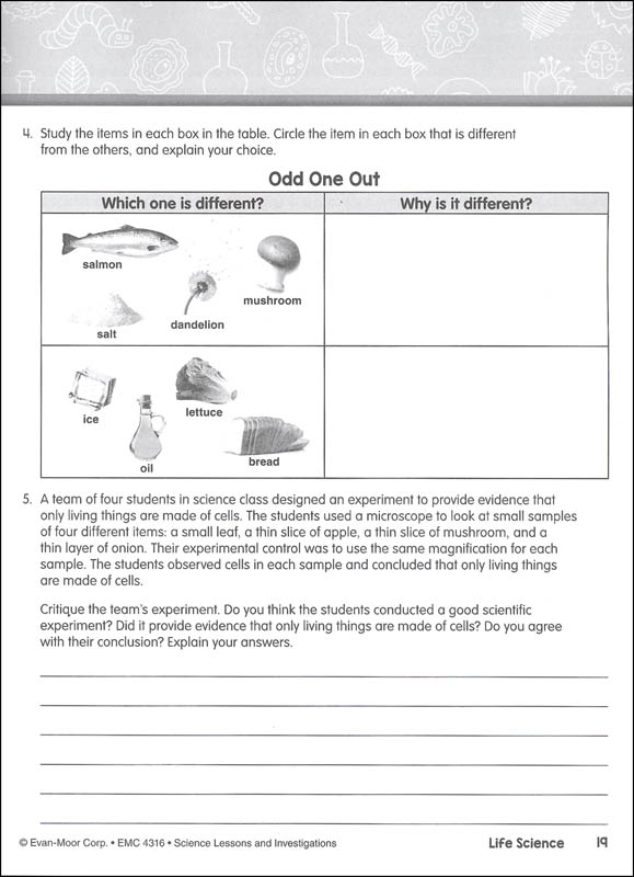 Science Lessons And Investigations: Grade 6 