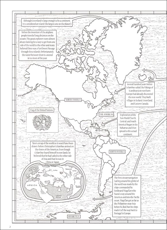 Download World Atlas Activity Coloring Book Dover Publications 9780486781211