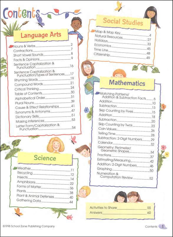 Second Grade Deluxe Scholar Workbook | School Zone | 9780887434938