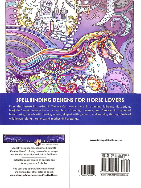 Dream Horses Coloring Book (Creative Haven) Dover Publications