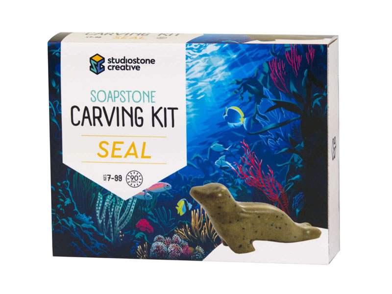 Soapstone Carving Kit - Seal