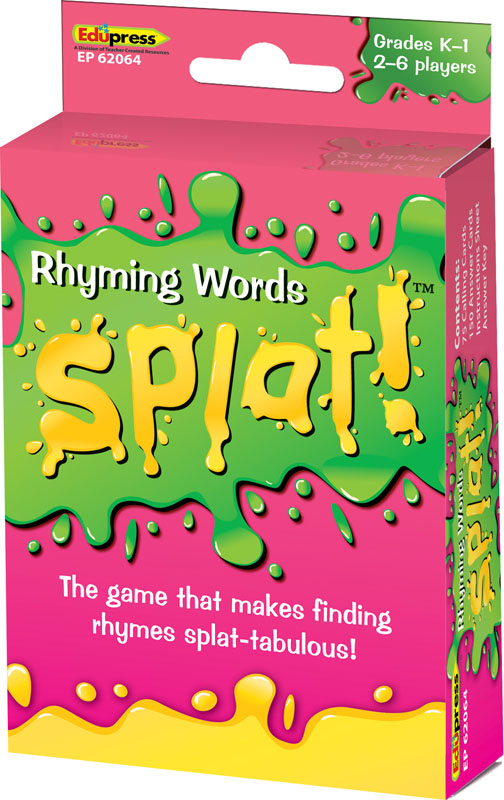 Rhyming Words Splat! Card Game