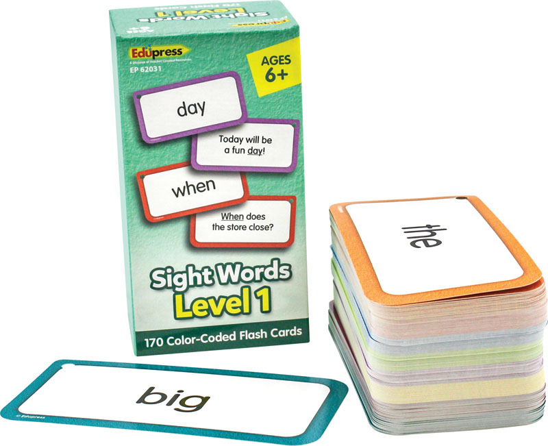 Sight Words Level 1 Flashcards | Edupress
