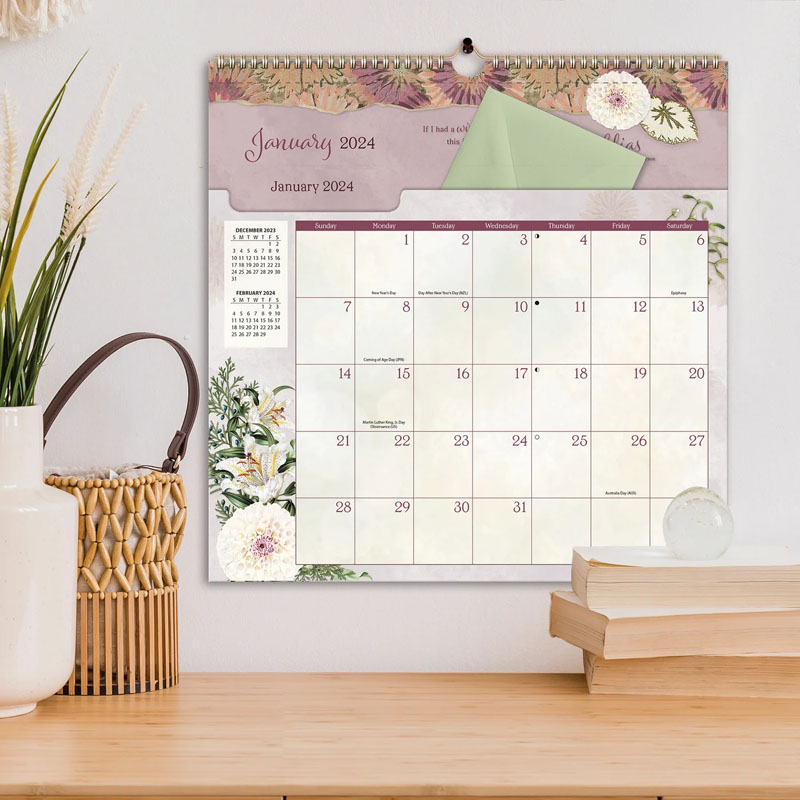 Botanical Gardens 2023 File-It Wall Calendar | LANG
