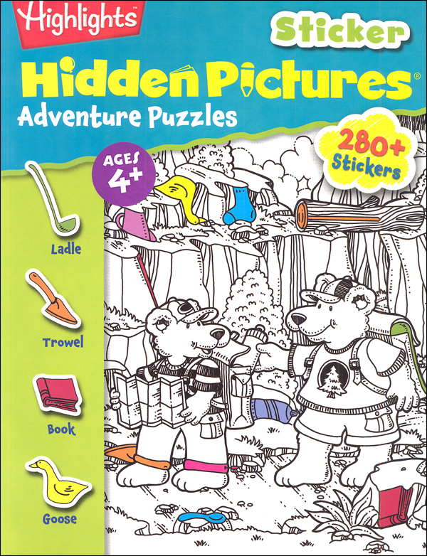 Sticker Hidden Pictures: Adventure Puzzles | Highlights for Children ...