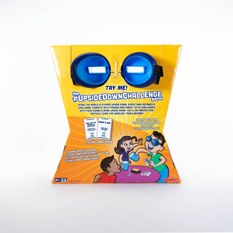 Complete Fun Challenges with Upside Down Goggles The UpsideDownChallenge Game for Kids & Family Ages 8+ Hilarious Game for Game Night and Parties 