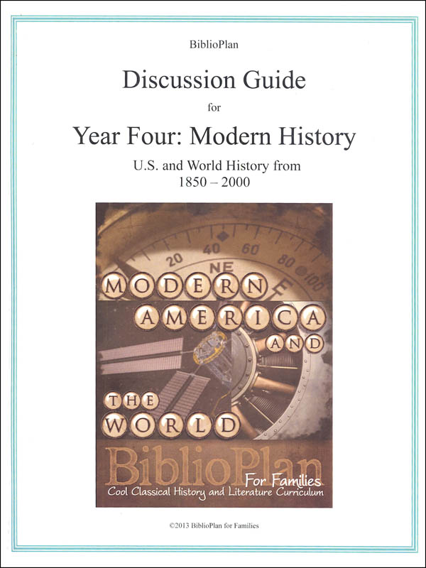 BiblioPlan Modern Discussion Guide BiblioPlan 9781942405450