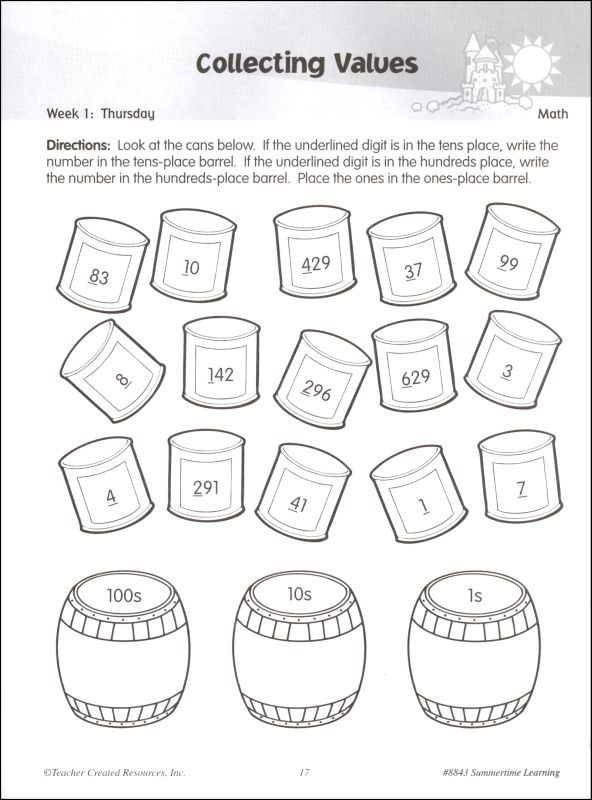 summertime learning prepare for grade 3 teacher created resources