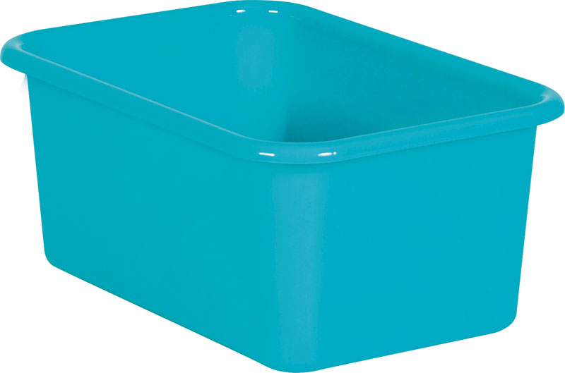 Small Plastic Storage Bins - Teal | Teacher Created Resources