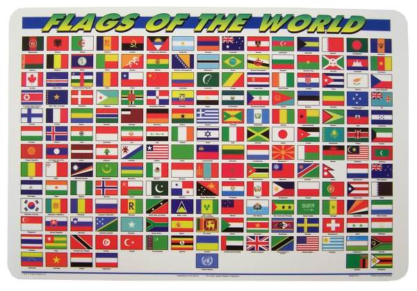 Flags Placemat | M. Ruskin Company