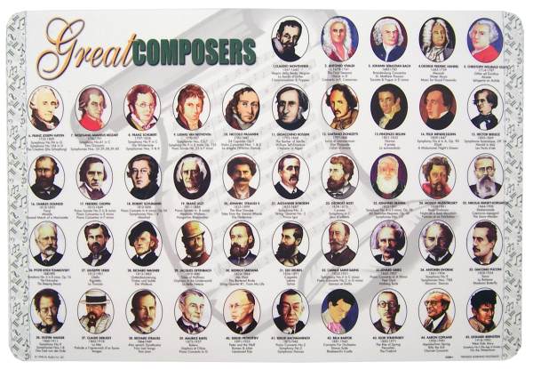 Great Composers Placemat