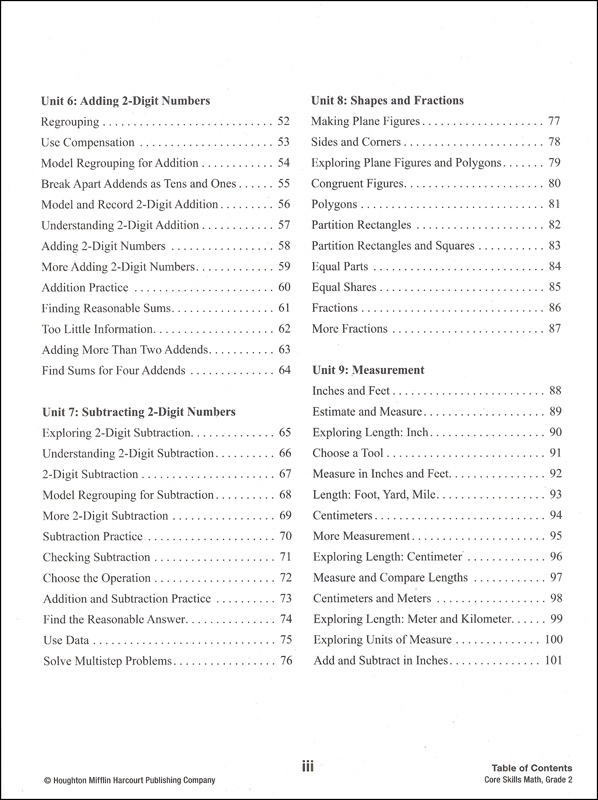 Core Skills: Math 2014 Grade 2 | Steck-Vaughn | 9780544268203