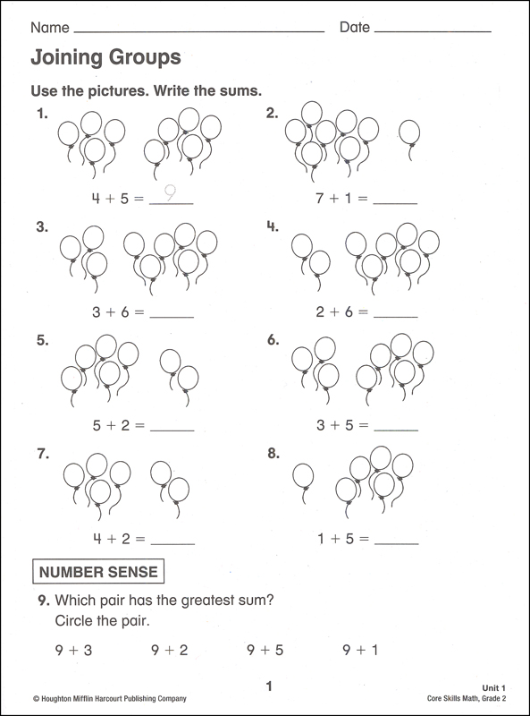 Core Skills Math 2014 Grade 2 SteckVaughn 9780544268203