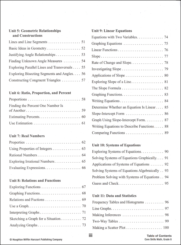 Core Skills Math 2014 Grade 8 SteckVaughn 9780544268265