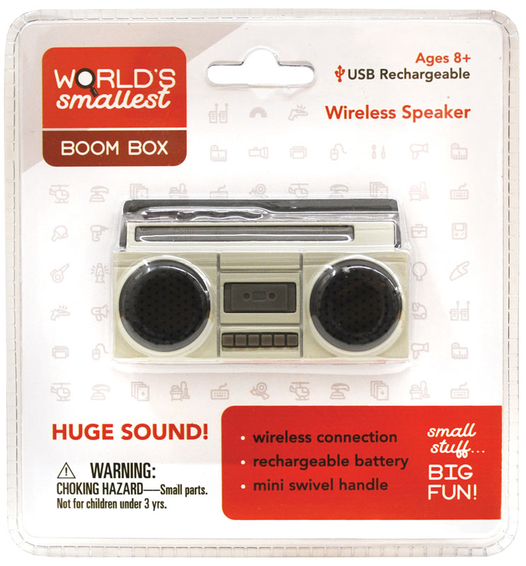 World's Smallest Boom Box - USB Rechargeable