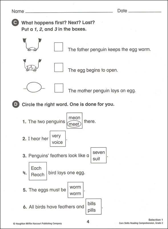 Core Skills: Reading Comprehension 2014 Grade 2 | Steck-Vaughn ...