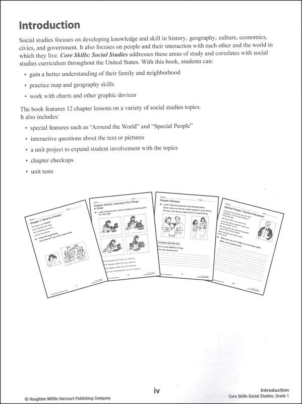 Core Skills Social Studies 2014 Grade 1 SteckVaughn 9780544268616