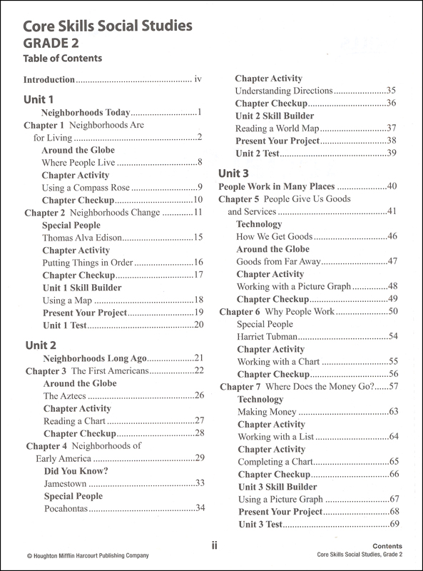 Core Skills Social Studies 2014 Grade 2 SteckVaughn 9780544268623