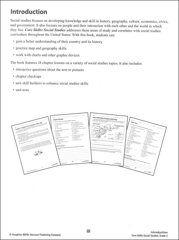 Core Skills Social Studies 2014 Grade 5 SteckVaughn 9780544267633