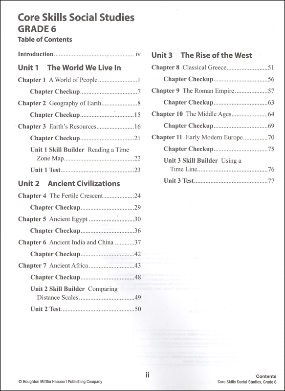 Core Skills Social Studies 2014 Grade 6 SteckVaughn 9780544267640