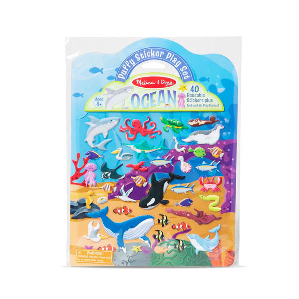 Reusable Puffy Sticker Play Set: Ocean