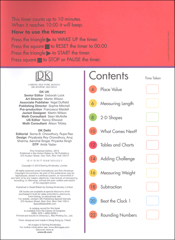 10 Minutes a Day: Math Fifth Grade | Dorling Kindersley | 9781465402301