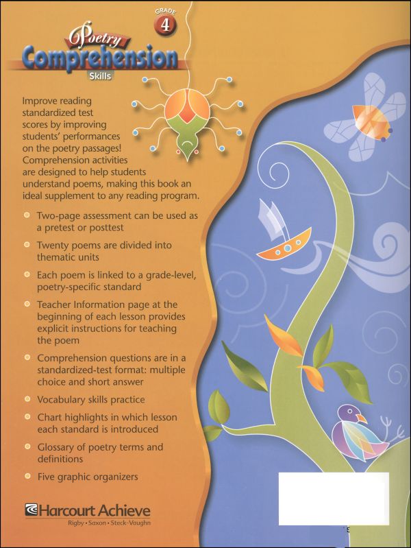 Grade 6 Poetry Comprehension Worksheets