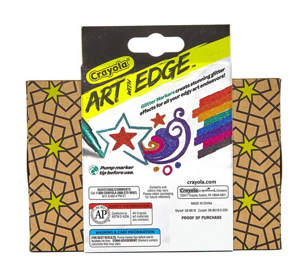 Crayola Art With Edge Glitter Markers - 8 count | Crayola