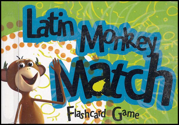 Latin Monkey Match 1 Flashcard Game