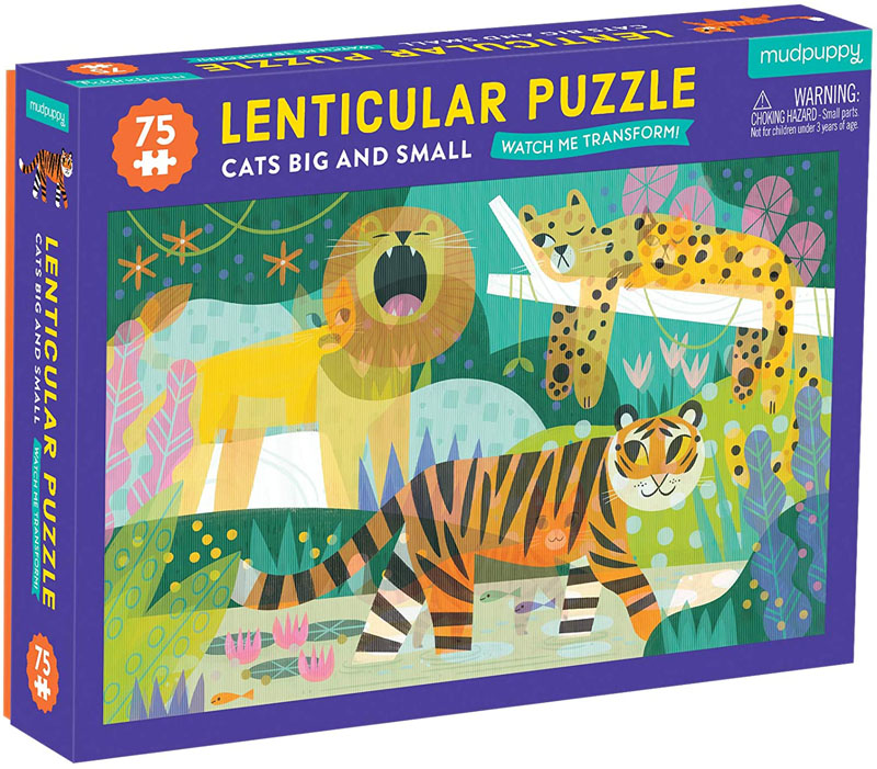 Cats Big & Small Lenticular Puzzle (75 Pieces)