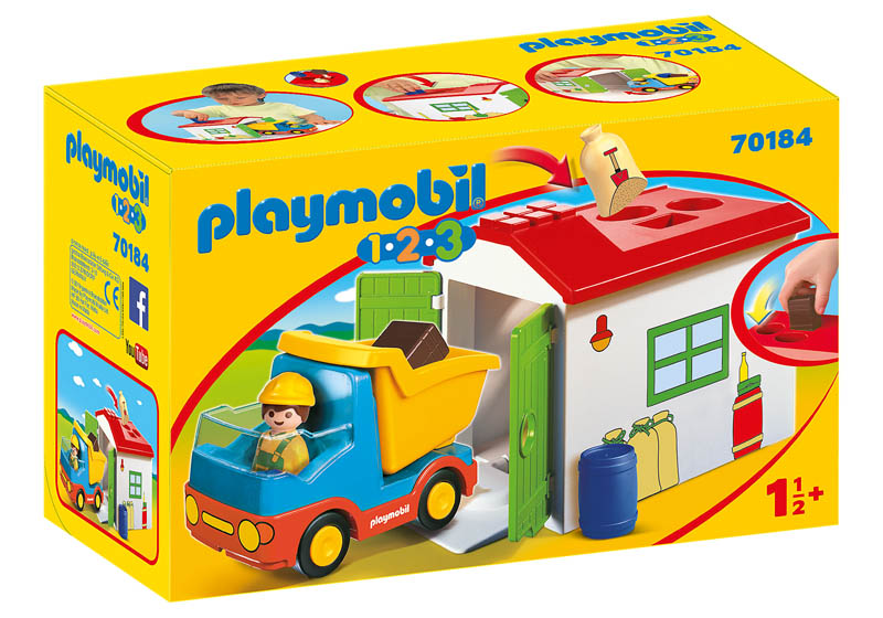 Construction Truck with Garage (Playmobil 1-2-3)