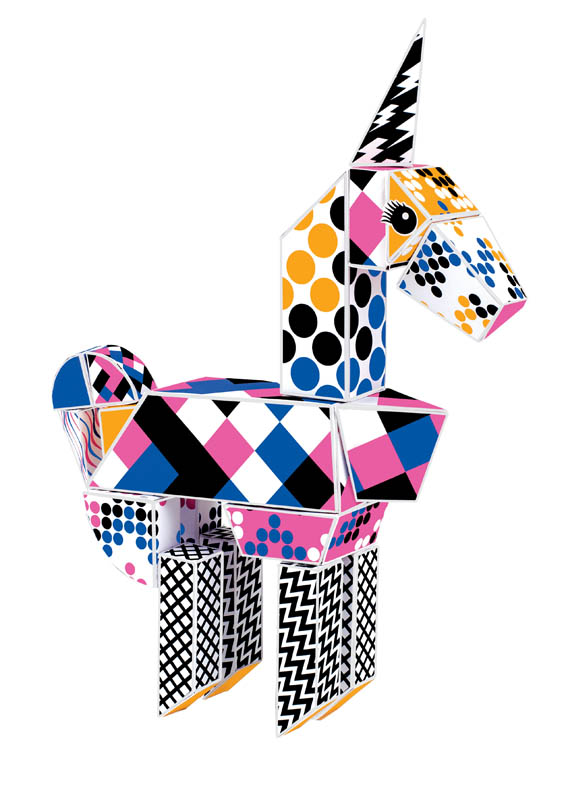 Unicorn Paper Building Blocks (Classic Kit) Paper Punk
